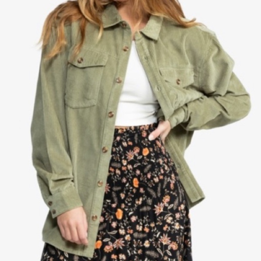 Wildfox 🦊 | Corduroy Button Down Long Sleeve Collar Shirt | SP |NWT